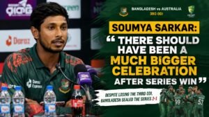 Soumya Sarkar Calls for Bigger Celebrations After Bangladesh’s ODI Series Triumph Over Australia